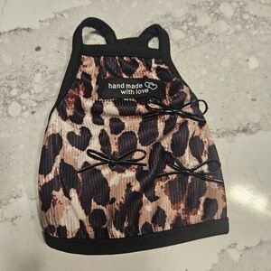 NEW leopard dog shirt size XS